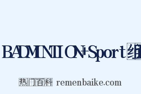 BADMINTION+Sport组词是什么意思的图片